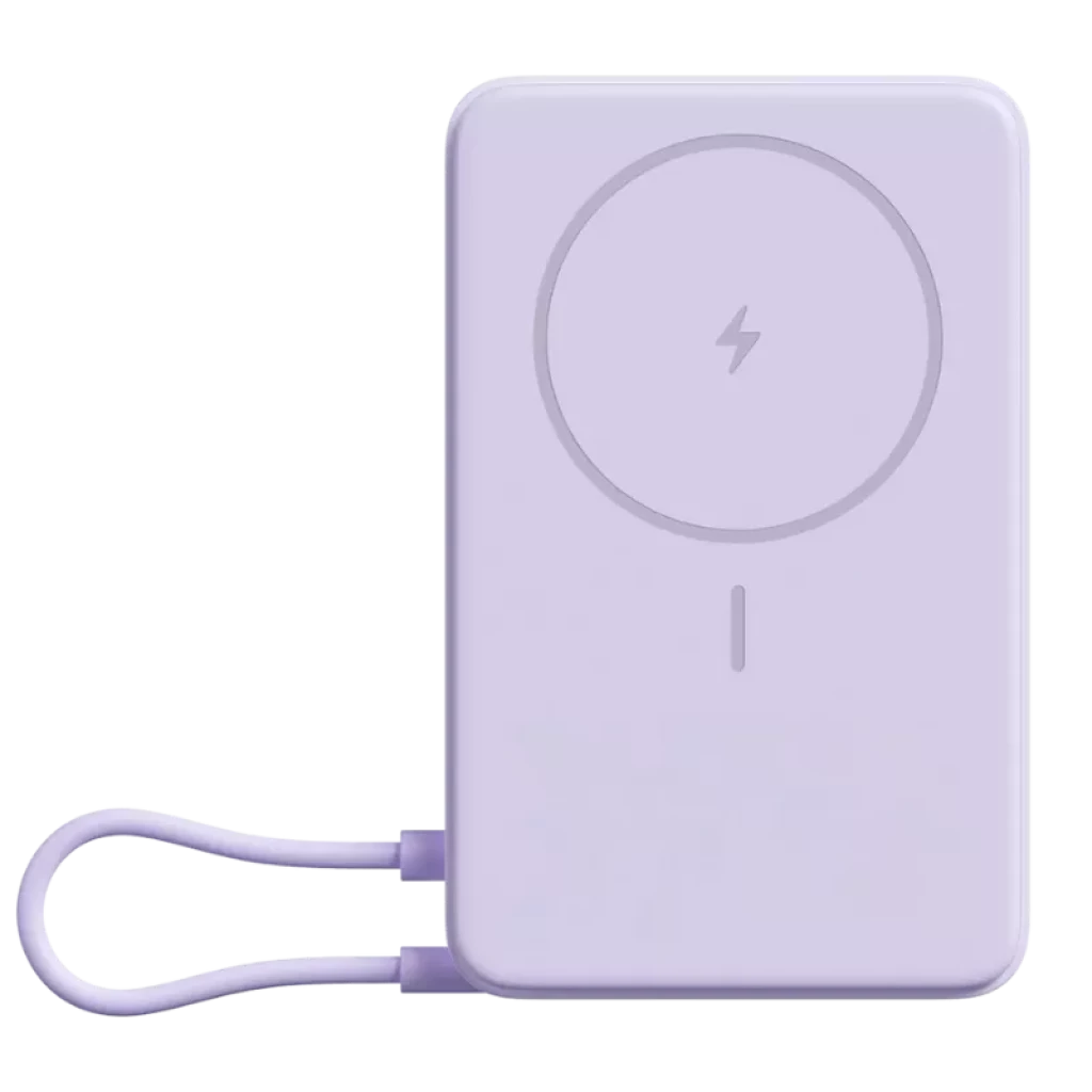 Xiaomi Magnetic Power Bank 10000 33W Roxo com Suporte Integrado