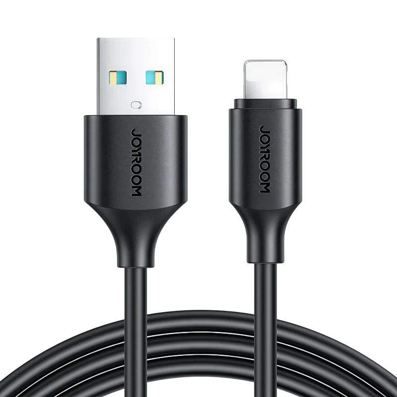 Cabo Joyroom USB-A para Lightning Carregamento Rápido Preto