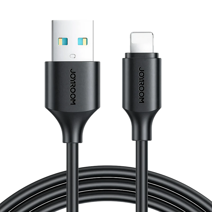 Cabo Joyroom USB-A para Lightning Carregamento Rápido Preto