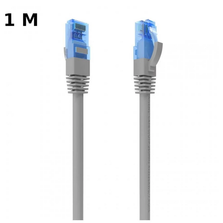 Cabo de rede RJ45 Cat6 UTP UTP CCA AWG26 até 1000 Mbps 1 m Aisens A135-0775 Cinzento