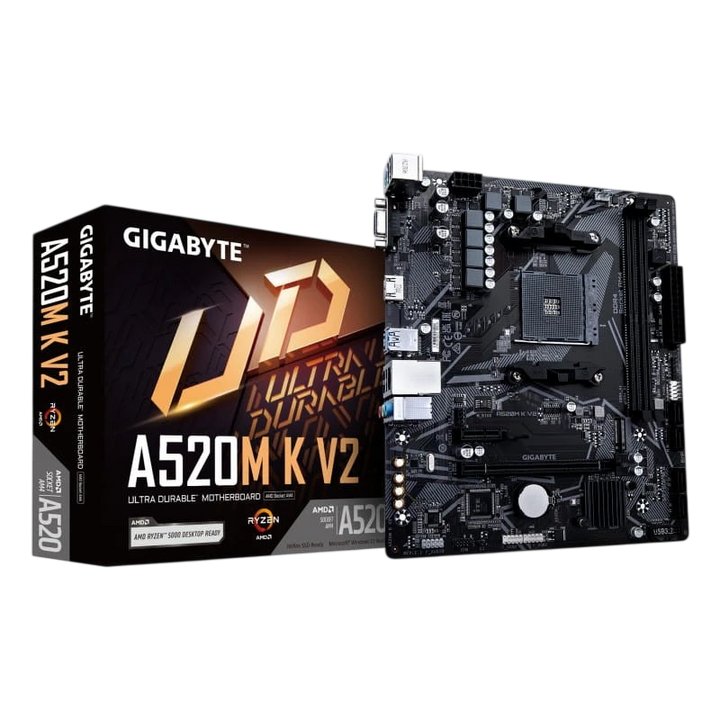 Gigabyte A520M K V2 AMD Socket AM4 64GB Micro ATX Preto