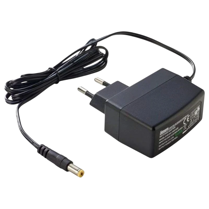 Adaptador de corrente PremiumCord 240 V / 12 V / 1 A / CC com tomada de saída 5,5 mm / 2,1 mm