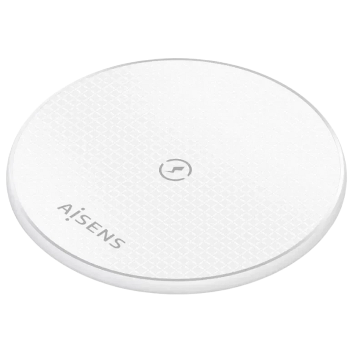 Aisens ASCH-15W1WC057-W Carregador sem fios Qi de 15 W com USB-C - Base de carregamento branca