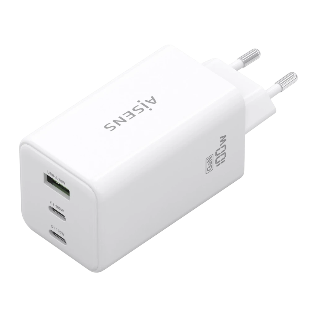 Carregador AISENS GaN 100W 2x USB-C + 1x USB-A