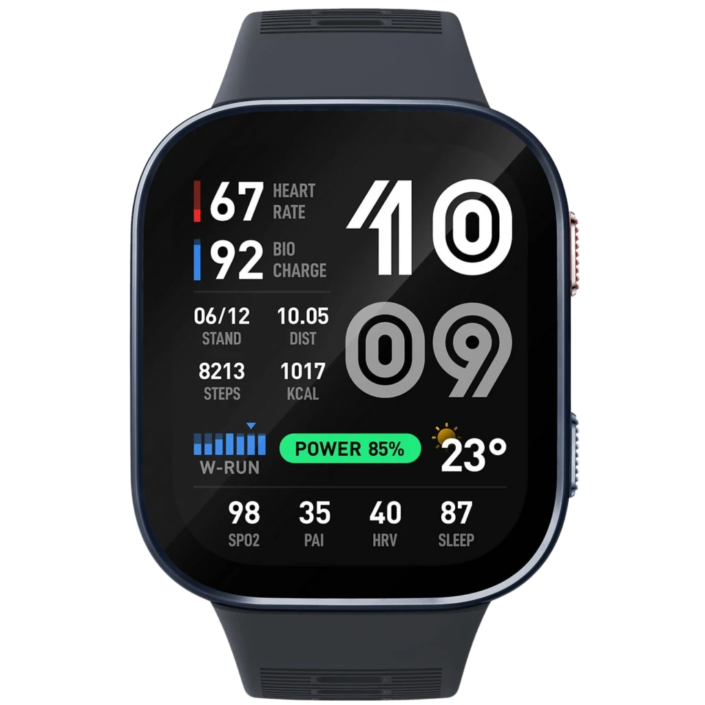 Relógio inteligente Amazfit Bip Max, ecrã AMOLED de 2,07", 20 dias de autonomia, GPS, 5 ATM, Dark Blue
