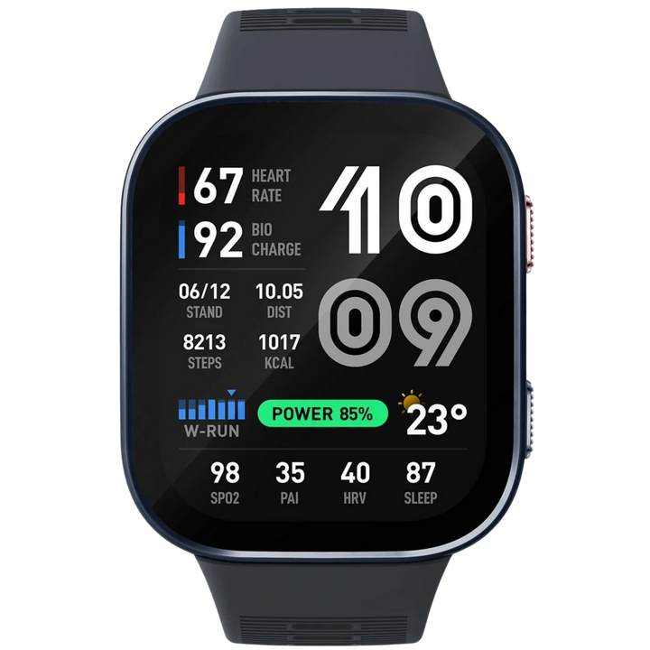 Relógio inteligente Amazfit Bip Max, ecrã AMOLED de 2,07", 20 dias de autonomia, GPS, 5 ATM, Dark Blue
