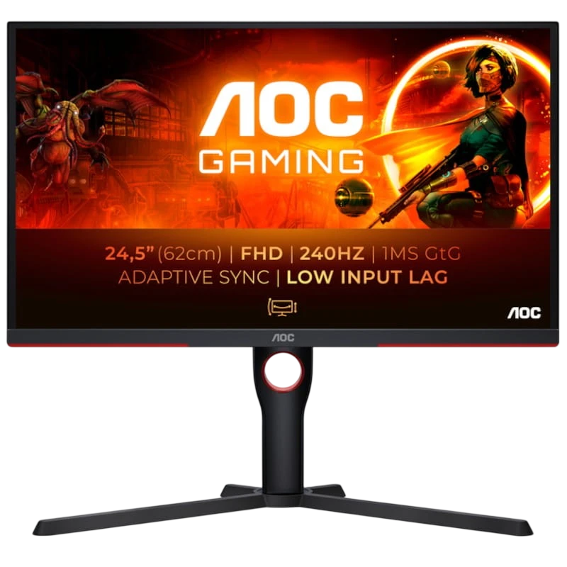 AOC G3 25G3ZM/BK 24.5" FullHD VA 240 Hz FreeSync Premium Preto de Computador