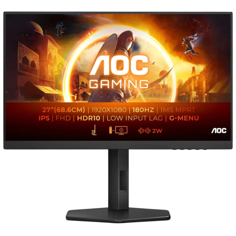 AOC G4 27G4X 27" FullHD IPS G-SYNC 180 Hz Preto