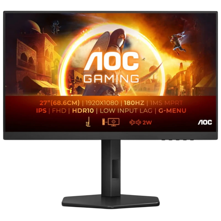 AOC G4 27G4X 27" FullHD IPS G-SYNC 180 Hz Preto