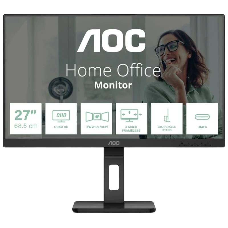 AOC Q27P3CV 27 QHD IPS Preto