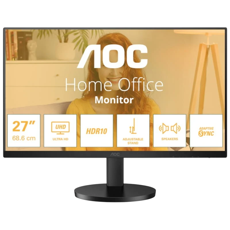 AOC U27B3AF 27" 4K Ultra HD IPS Preto