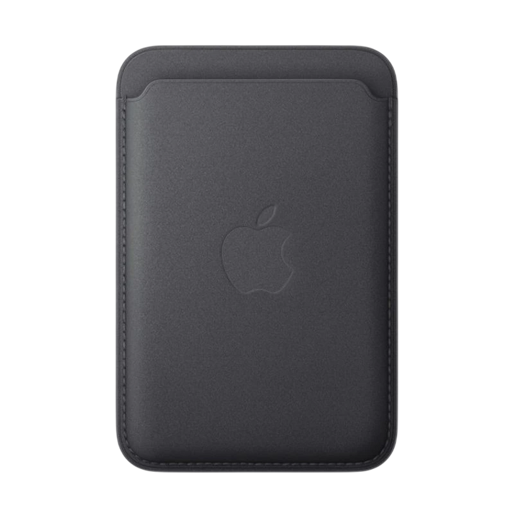 Carteira MagSafe com trançado fino para iPhone, Preto