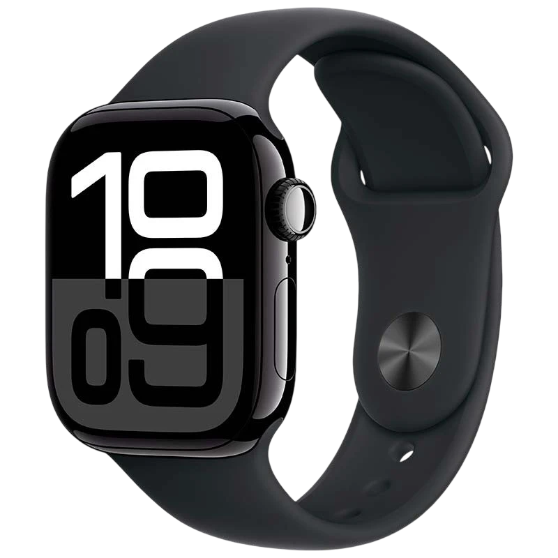 Apple Watch Series 10 GPS + Cellular 42mm Alumínio Preto com Bracelete Desportiva S/M