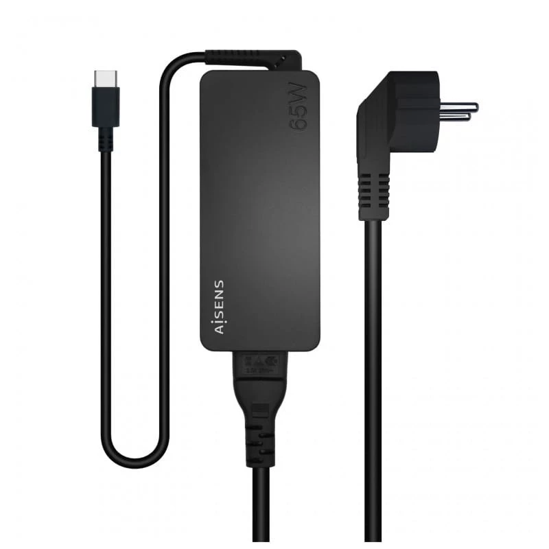 AISENS ASCH-1PD65D-BK 65W USB Preto - Carregador para computador portátil