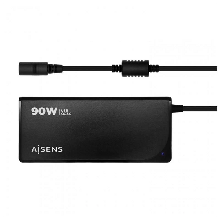 AISENS ASLC-90WAUTO-BK 90W USB Preto - Carregador para computador portátil