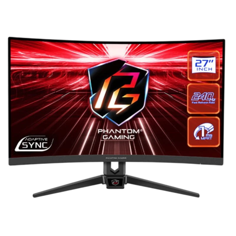 Asrock PG27F15RS1A 27 FullHD VA Curvo 240 Hz Freesync Preto - Monitor Gaming
