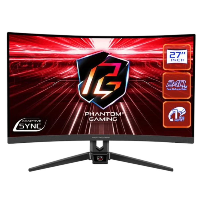 Asrock PG27F15RS1A 27 FullHD VA Curvo 240 Hz Freesync Preto - Monitor Gaming