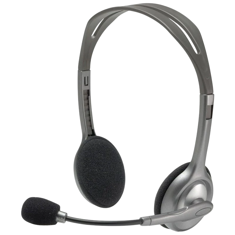 Auscultadores Logitech H110 Prateado