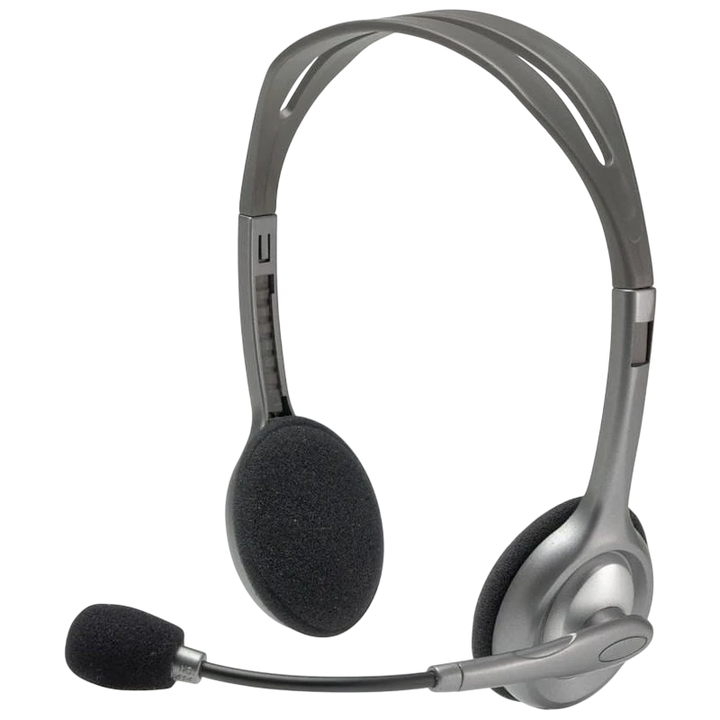 Auscultadores Logitech H110 Prateado