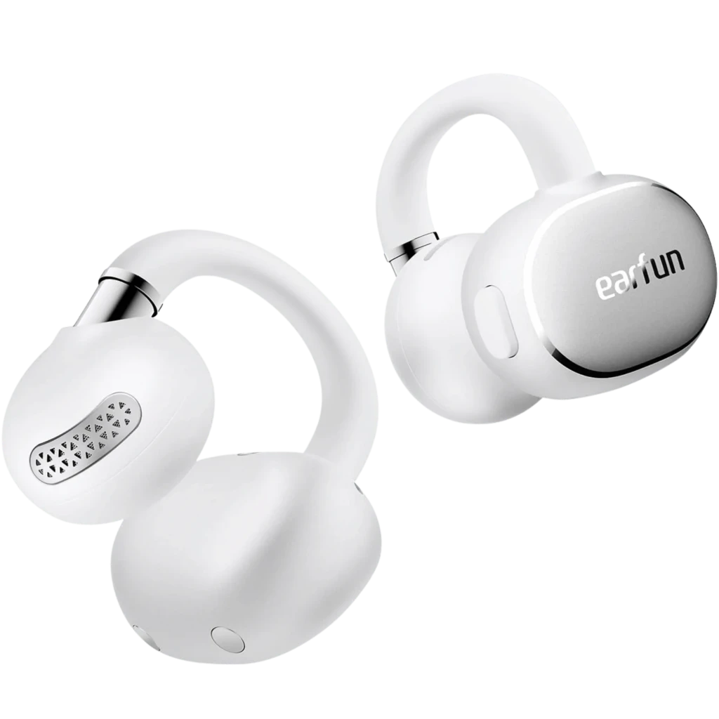 Auriculares EarFun Clip 2 Open-Ear Branco Bluetooth 6.0 40 h Hi-Res Sem Fios IP55