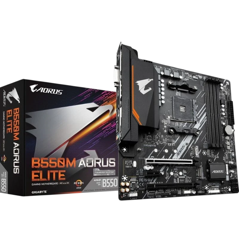 Gigabyte B550M AORUS ELITE AMD Socket AM4 128GB Micro ATX Preto