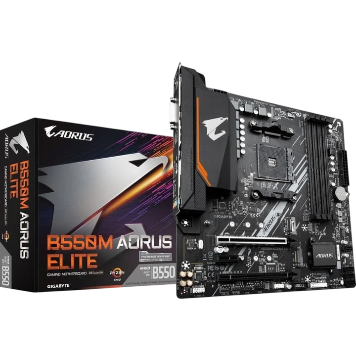 Gigabyte B550M AORUS ELITE AMD Socket AM4 128GB Micro ATX Preto