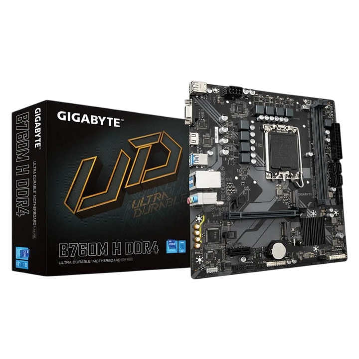 Gigabyte B760M H DDR4 (rev. 1.0) LGA 1700 micro ATX Gigabit Ethernet
