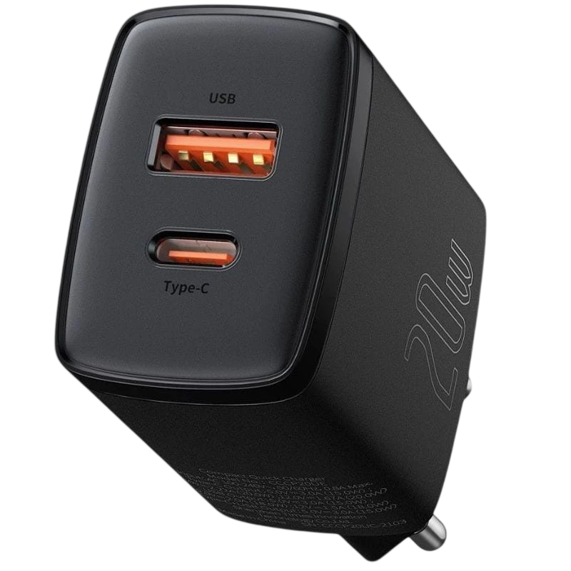 Baseus Compact Quick Charger 20W - Carregador de parede