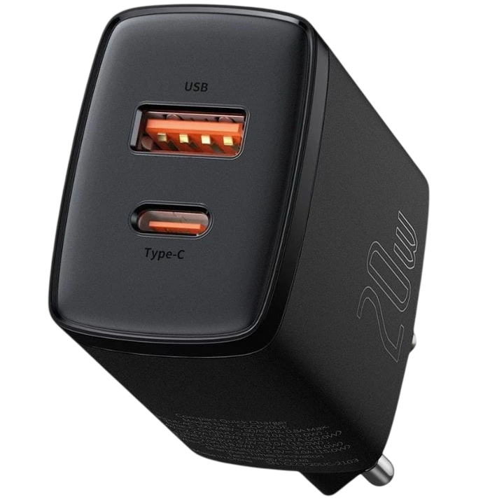 Baseus Compact Quick Charger 20W - Carregador de parede