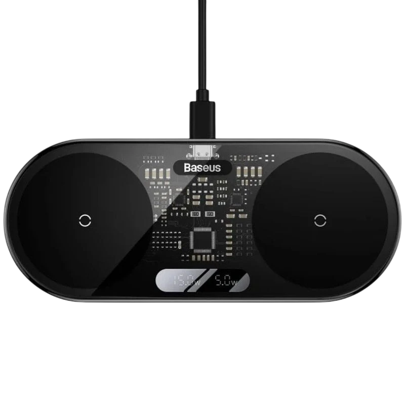 Baseus Dual USB-C 20W - Carregador sem fios
