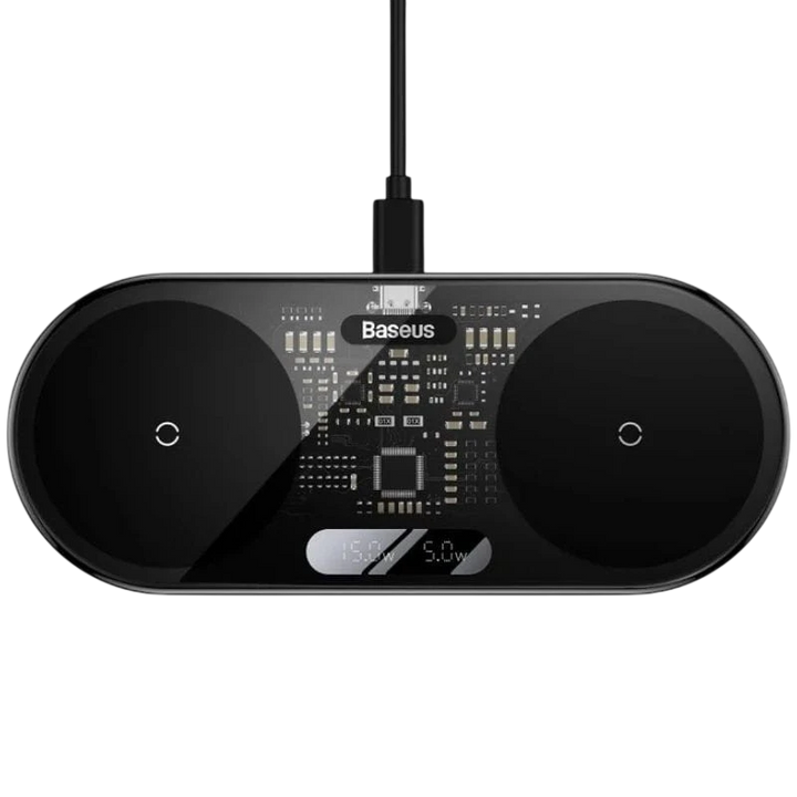 Baseus Dual USB-C 20W - Carregador sem fios