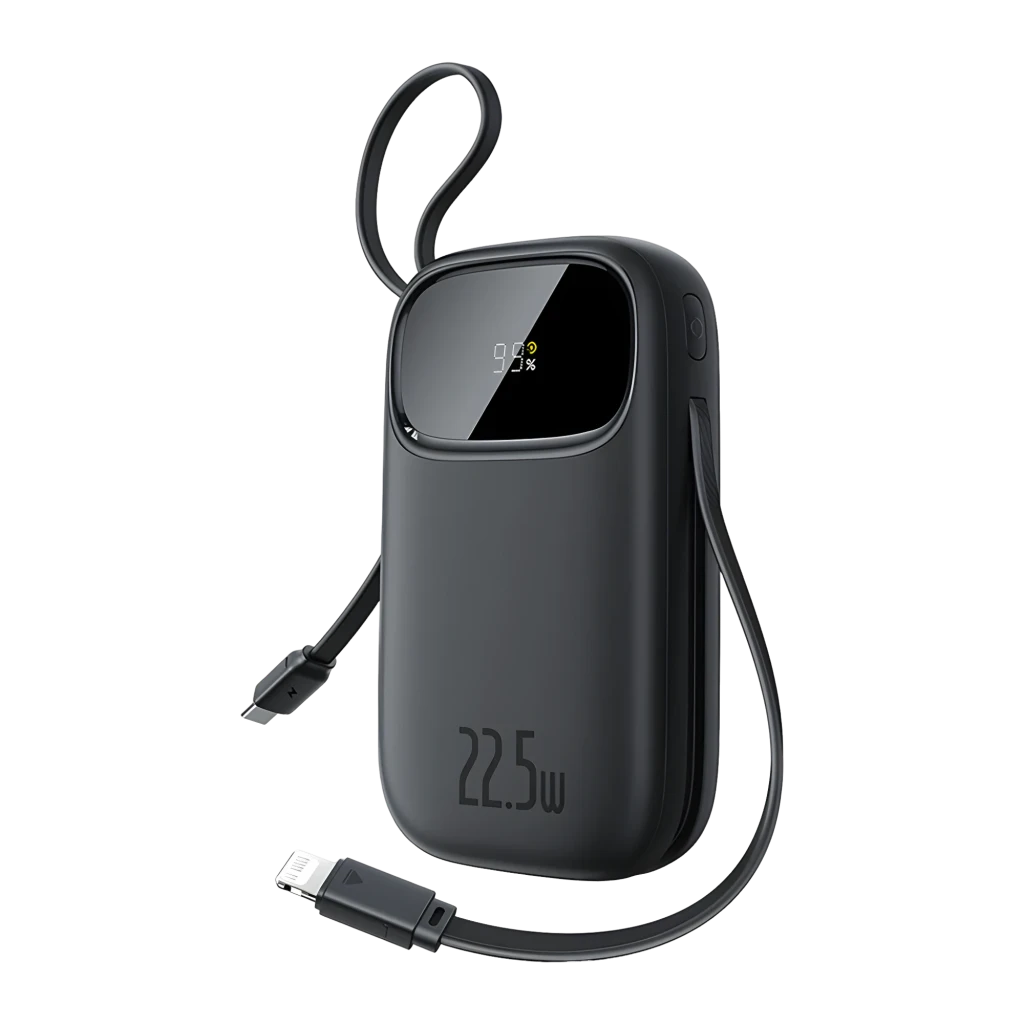 Power Bank Baseus EnerFill FC31 Carregamento Rápido 20000mAh 22,5W USB-C + Lightning Preto