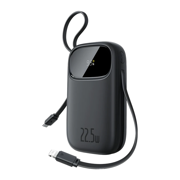 Power Bank Baseus EnerFill FC31 Carregamento Rápido 20000mAh 22,5W USB-C + Lightning Preto