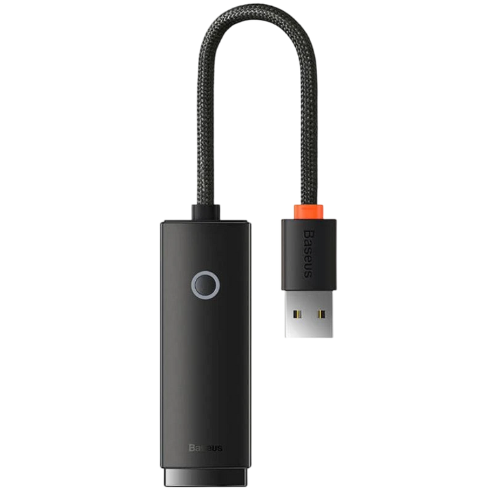 Baseus Lite Series Adaptador USB para RJ45 Preto