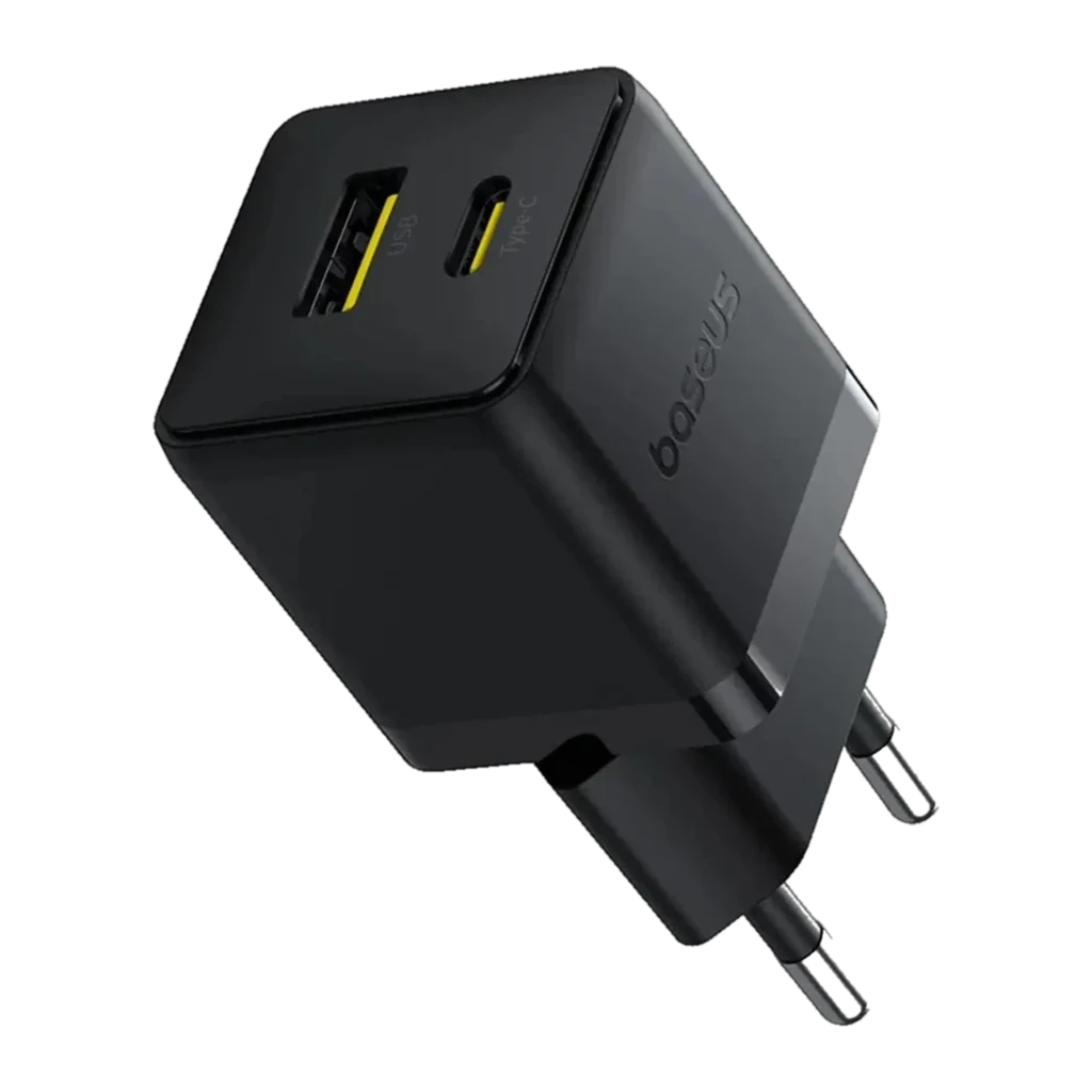 Baseus Palm Fast Charger 30 W USB-A + USB-C - Carregador de parede
