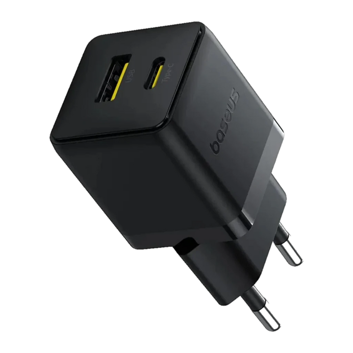 Baseus Palm Fast Charger 30 W USB-A + USB-C - Carregador de parede