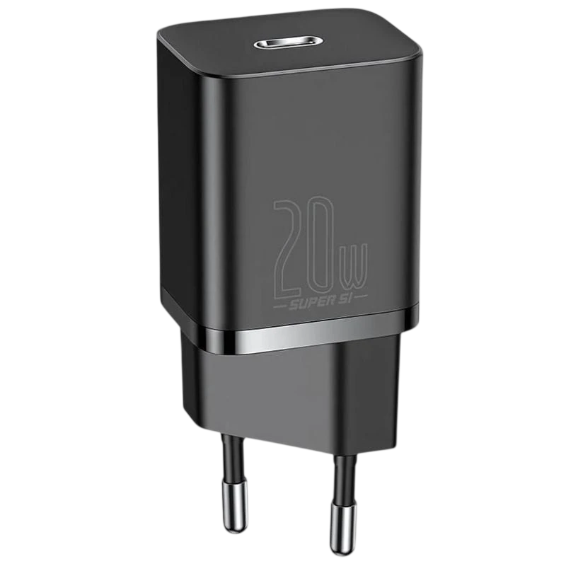 Baseus Super Si Quick Charger 1C 20W Preto - Carregador de parede