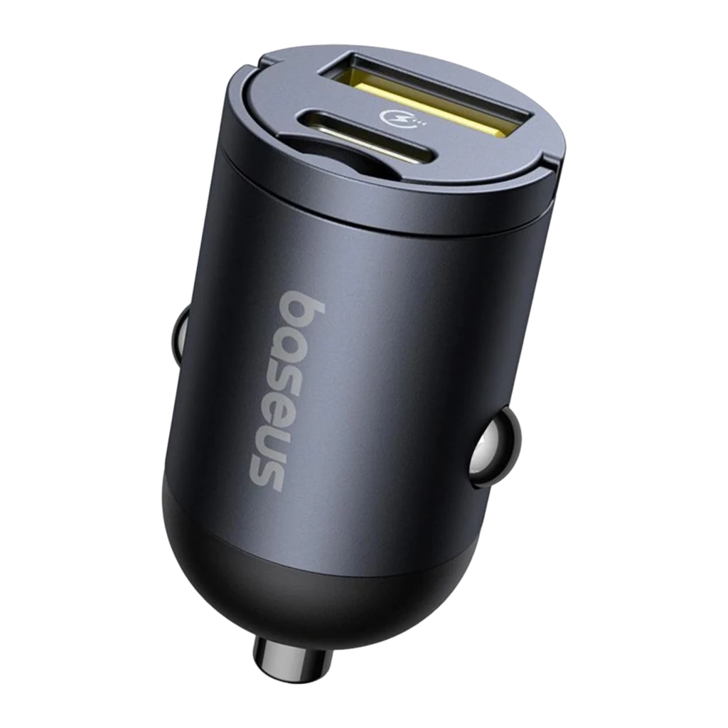 Carregador Carro Baseus Tiny Star Mini 30W USB-A + USB-C