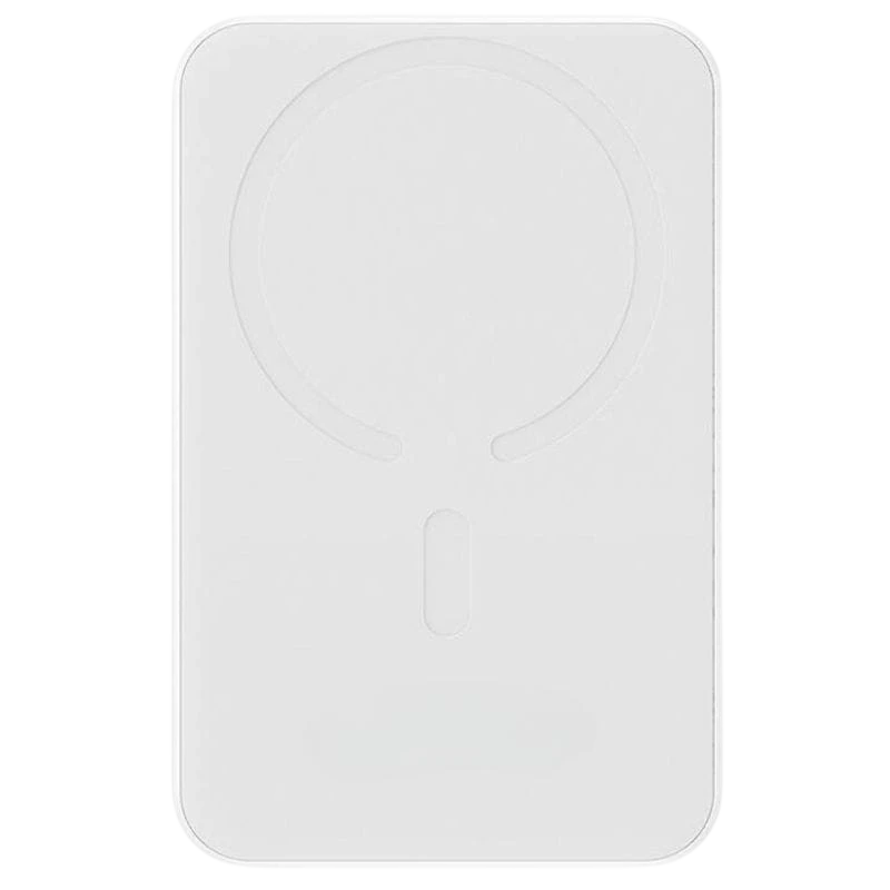 Power Bank Mini 5000mAh Baseus Compatível com MagSafe Branco - Carregamento Rápido 20W e Cabo Tipo C Incluído
