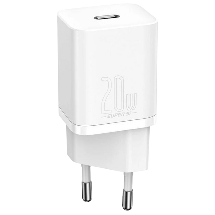 Baseus Super Si Quick Charger 1C 20W Branco - Carregador de parede