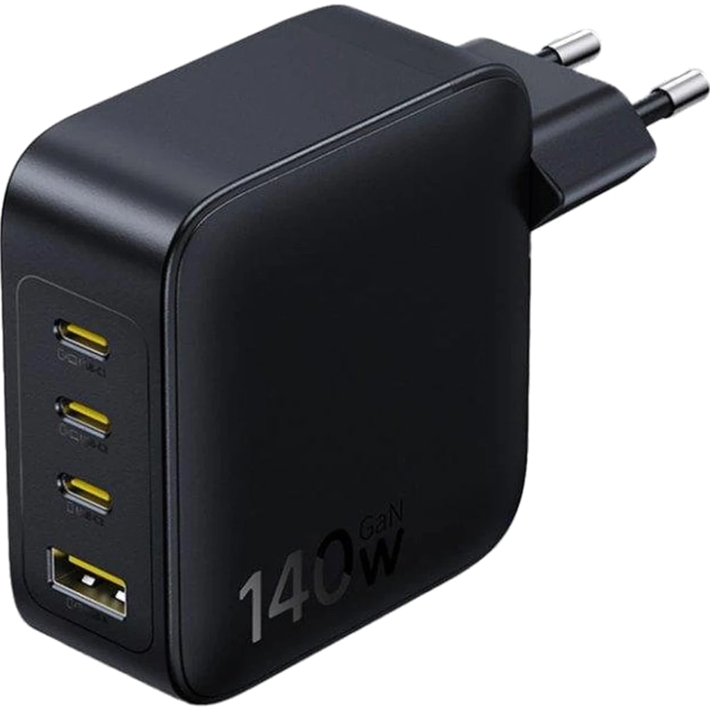 Carregador Baseus EnerFill FH11 GaN 140W 3x USB-C + 1x USB-A