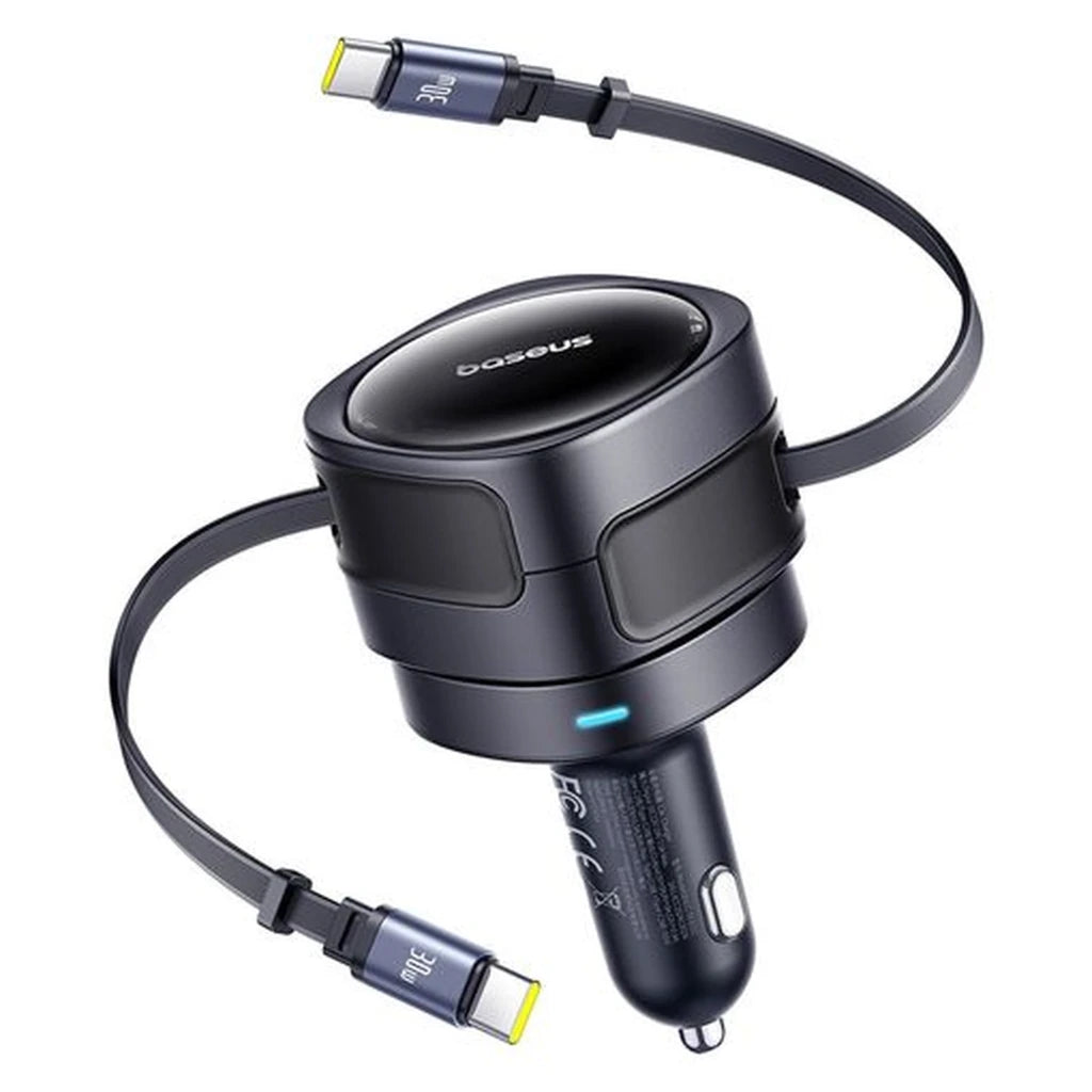 Carregador de carro Baseus Enjoyment Max 60W 2x USB-C