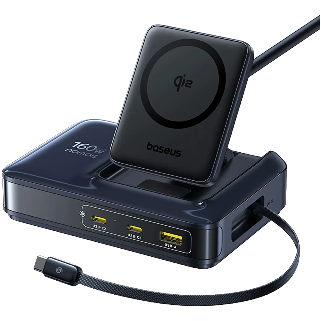 Carregador Baseus Nomos NH21 4 em 1 160W GaN