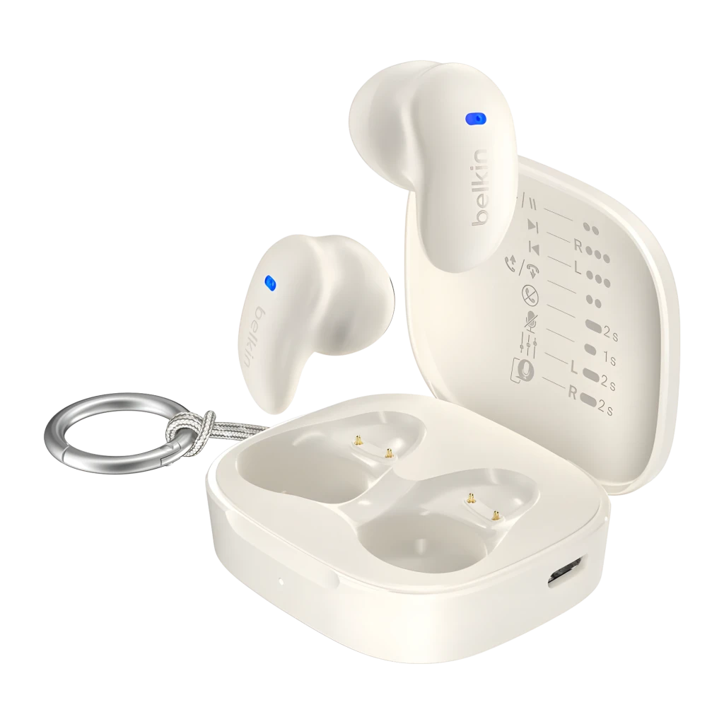 Auriculares Belkin SoundForm Anywhere TWS Bluetooth 5.3 20h (6h + estojo)