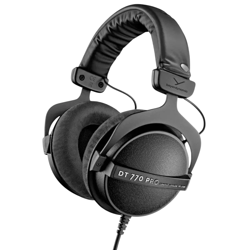 Beyerdynamic DT 770 Pro 80 Ω Preto Edição Limitada - Auscultadores fechados de estúdio com fio