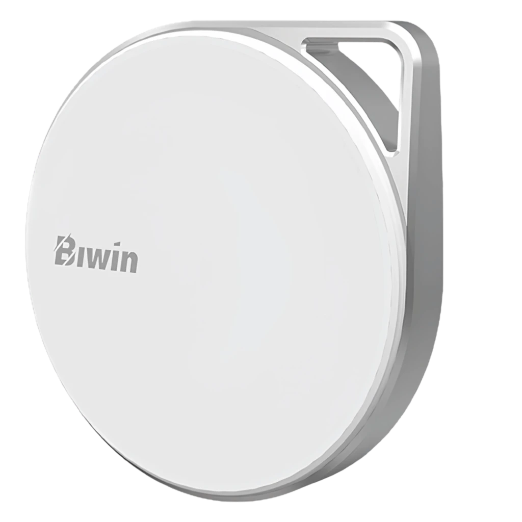 PM2000 Biwin Branco  SSD Externo de 512GB com USB-C, 2000 MB/s de leitura