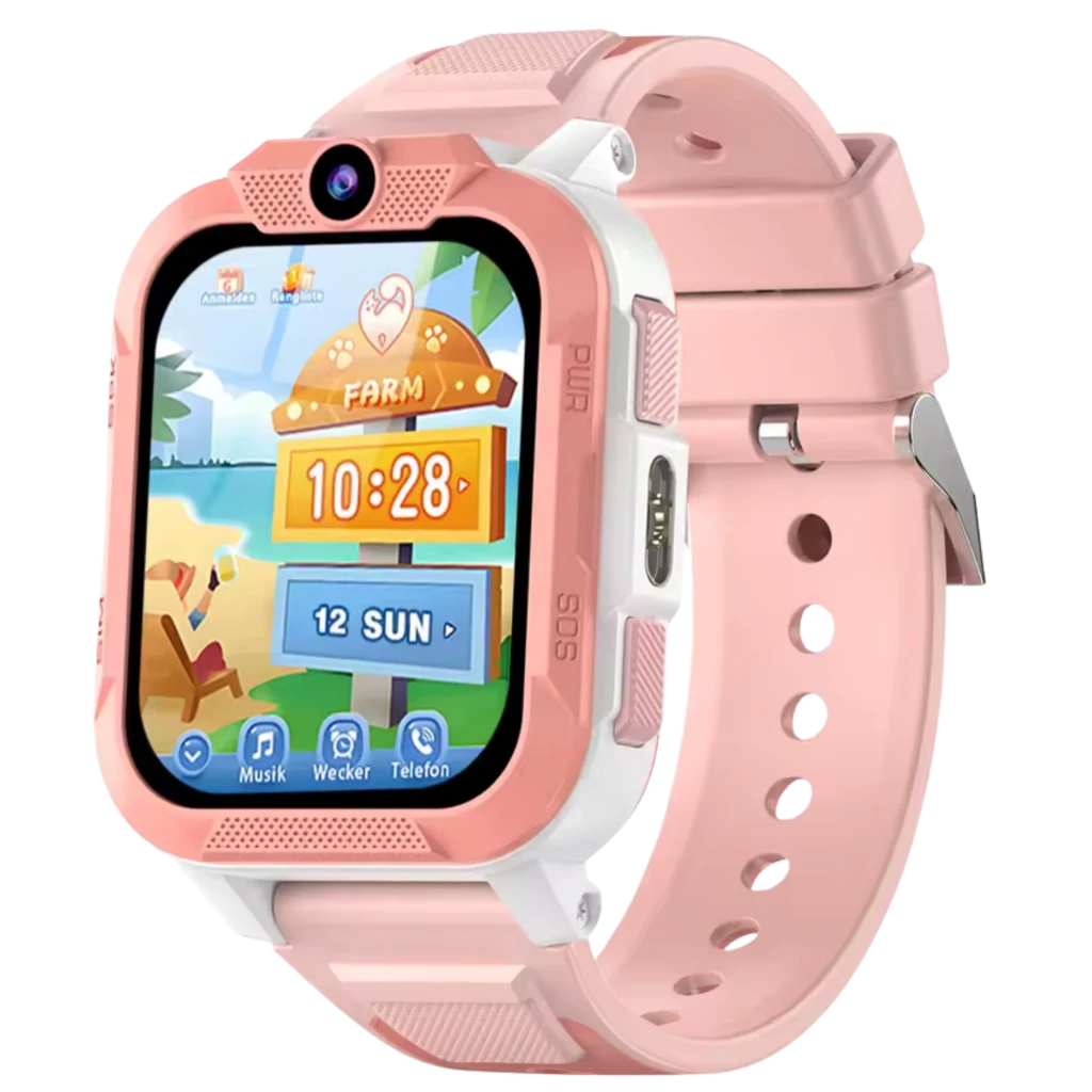 Blackview Z40 Pro Smartwatch Infantil 4G com GPS e Videochamada, IP68, Rosa