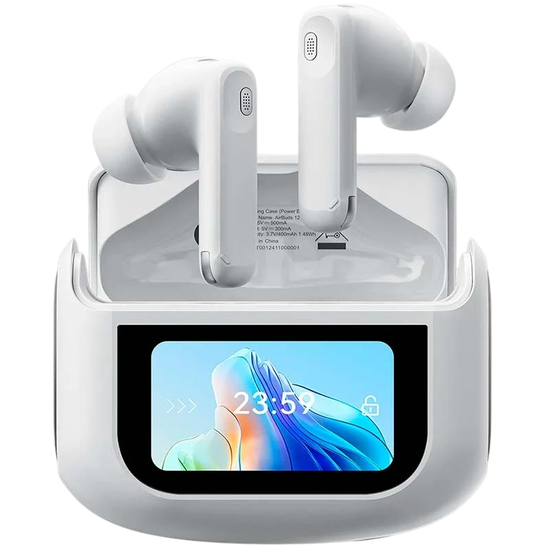 Blackview Airbuds 12 IPX7 Branco  Sem Fio e Estojo com Ecrã LED