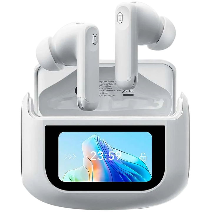 Blackview Airbuds 12 IPX7 Branco  Sem Fio e Estojo com Ecrã LED