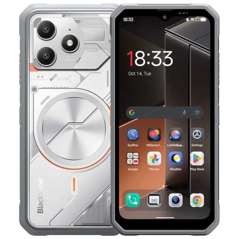 Blackview Fort 100 128 GB Branco Tripla certificação de resistência 8 GB de RAM Bateria de 5000 mAh